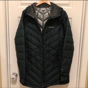 Columbia Heavenly Hooded Omni- Heat Long Jacket
